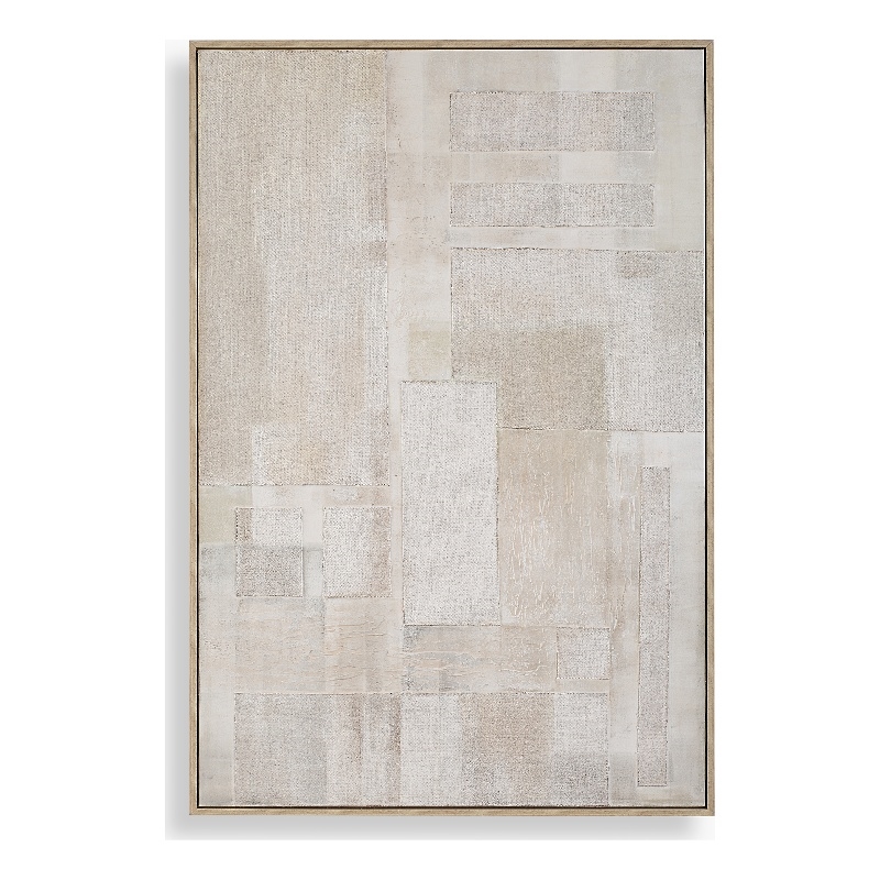 Uttermost Erase Canvas Abstract Art in Multi-Color