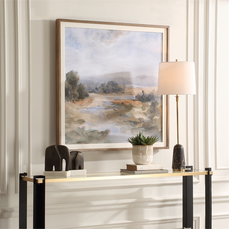 Uttermost River Afternoon Landscape Print in Multi-Color