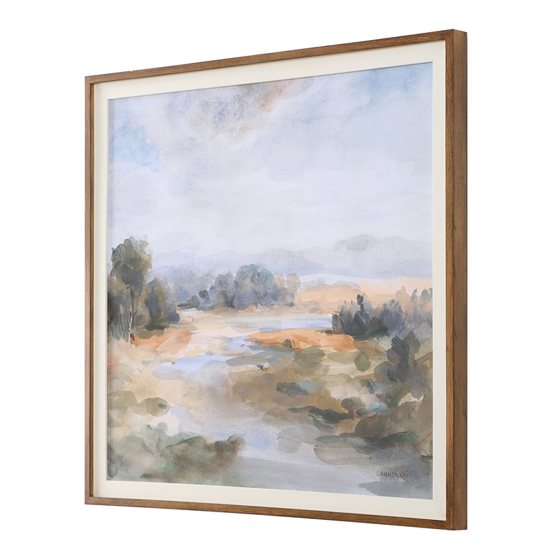 Uttermost River Afternoon Landscape Print in Multi-Color