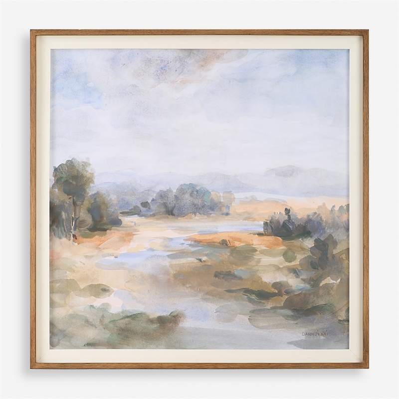 Uttermost River Afternoon Landscape Print in Multi-Color