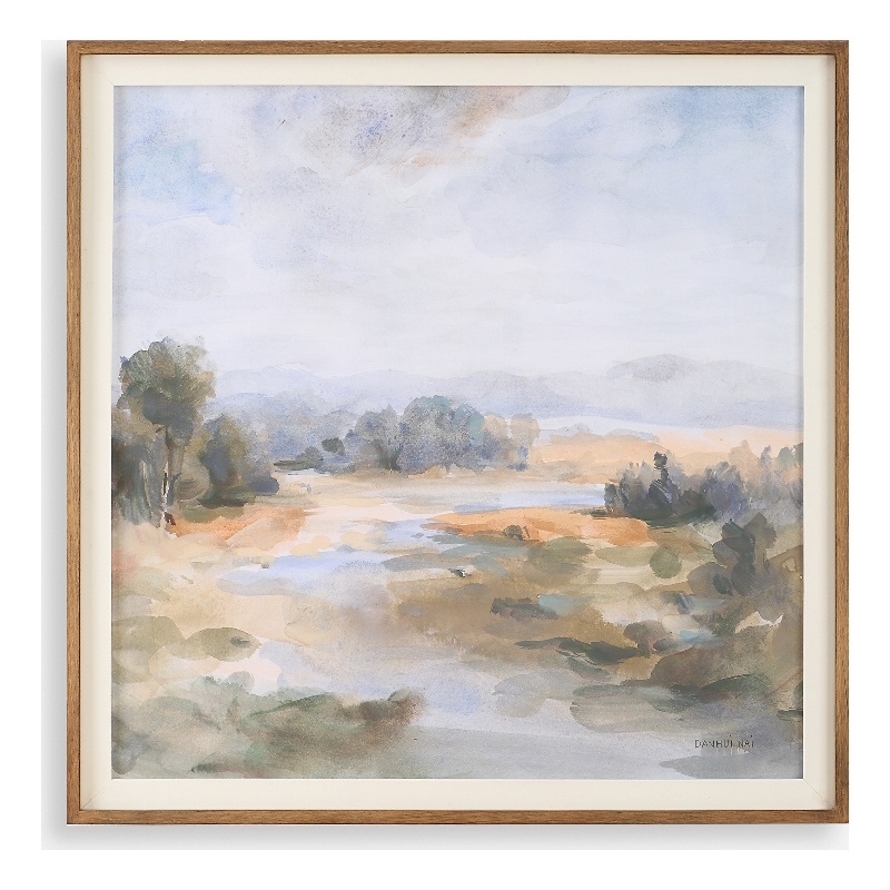 Uttermost River Afternoon Landscape Print in Multi-Color