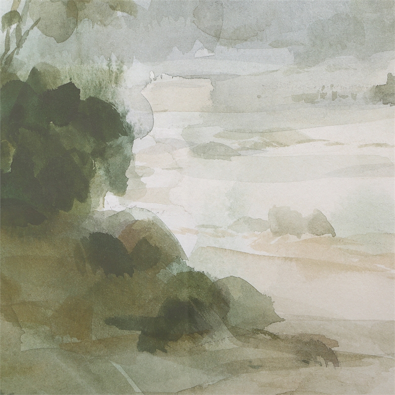 Uttermost Verdant Watercolor Landscape Print in Multi-Color
