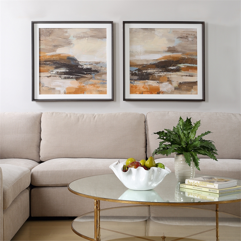 Uttermost Cinnamon Shore Framed Prints Set of 2