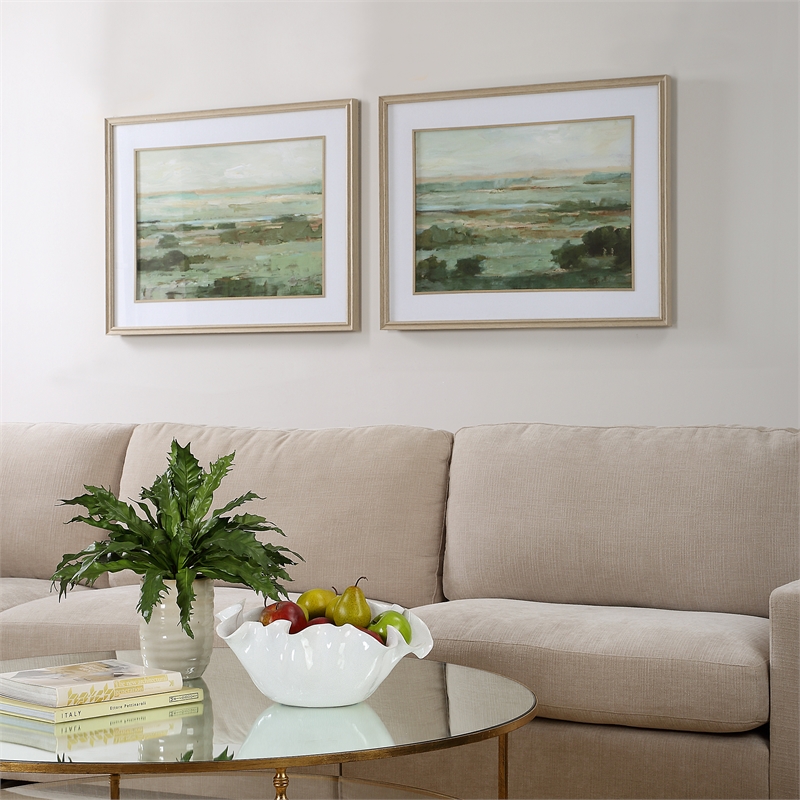 Uttermost Warm Valley Framed Prints in Multi-Color (Set of 2)