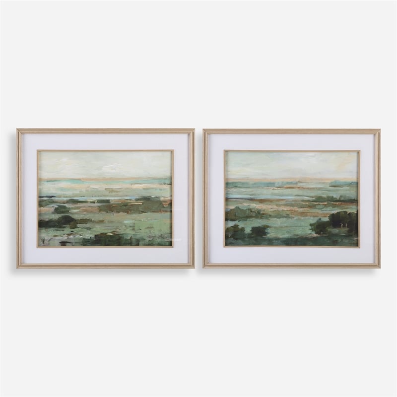 Uttermost Warm Valley Framed Prints in Multi-Color (Set of 2)