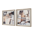Uttermost Vetrina Framed Abstract Prints in Black (Set of 2)