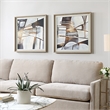 Uttermost Vetrina Framed Abstract Prints in Black (Set of 2)