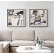 Uttermost Vetrina Framed Abstract Prints in Black (Set of 2)