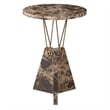 Uttermost Levitate Marble Accent Table in Brown