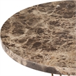 Uttermost Levitate Marble Accent Table in Brown