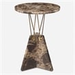 Uttermost Levitate Marble Accent Table in Brown