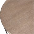 Uttermost Palisade Natural Round Side Table in Oak