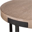 Uttermost Palisade Natural Round Side Table in Oak