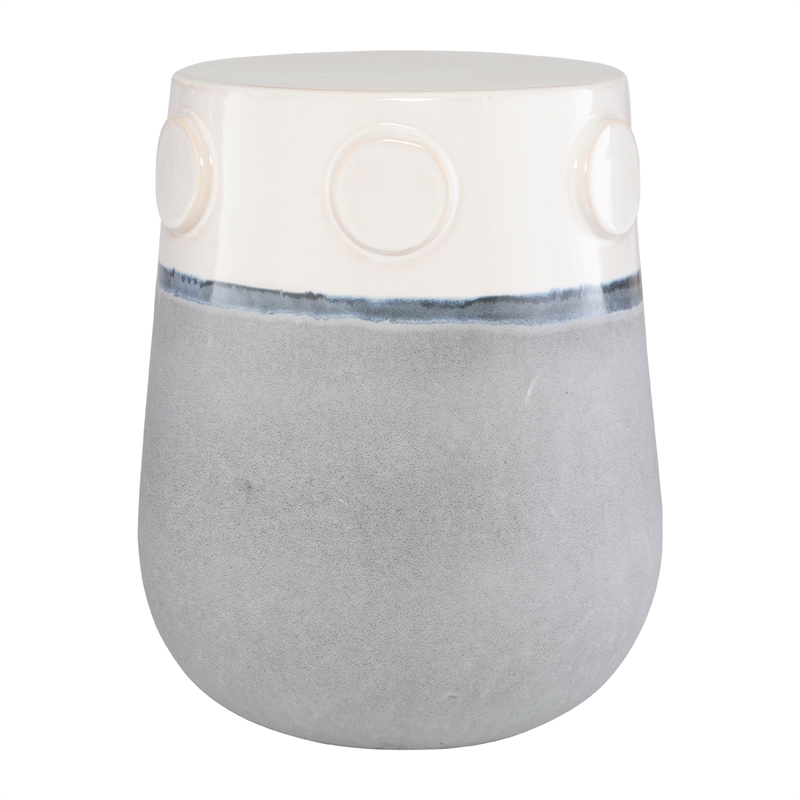 Uttermost Mulvane Ceramic Garden Stool in Multi-Color