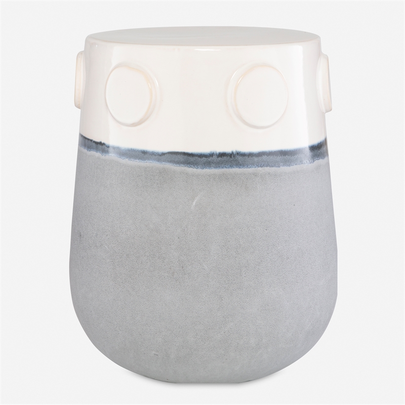 Uttermost Mulvane Ceramic Garden Stool in Multi-Color