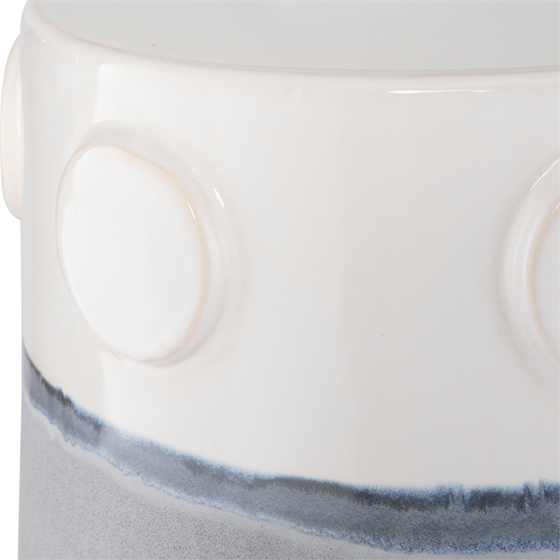Uttermost Mulvane Ceramic Garden Stool in Multi-Color