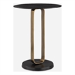 Uttermost Aperture Brass Accent Table