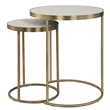 Uttermost Aragon White Nesting Tables Set of 2
