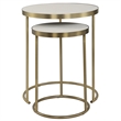 Uttermost Aragon White Nesting Tables Set of 2
