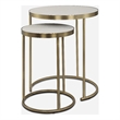 Uttermost Aragon White Nesting Tables Set of 2