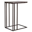 Uttermost Theodore Travertine Accent Table in Bronze