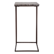 Uttermost Theodore Travertine Accent Table in Bronze