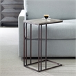 Uttermost Theodore Travertine Accent Table in Bronze