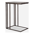 Uttermost Theodore Travertine Accent Table in Bronze