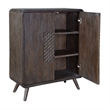 Uttermost Hausen 2 Door Mid-Century Cabinet in Dark Wood