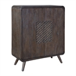 Uttermost Hausen 2 Door Mid-Century Cabinet in Dark Wood