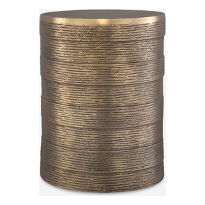 Uttermost Odin Antique Brass Accent Table