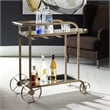 Uttermost Carrinho Antique Brass Bar Cart