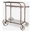 Uttermost Carrinho Antique Brass Bar Cart