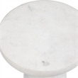 Uttermost Lirra White Marble Drink Table