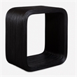 Uttermost Compton Rattan Side Table in Black