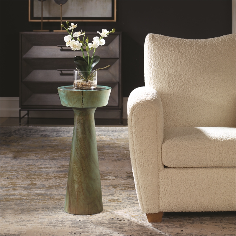 Uttermost Mano Blue-Green Drink Table