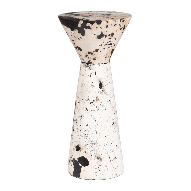 Uttermost Lenora Stone Drink Table in Multi-Color