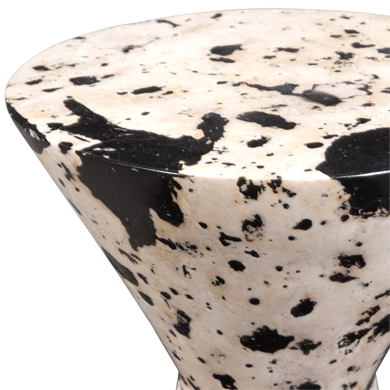Uttermost Lenora Stone Drink Table in Multi-Color