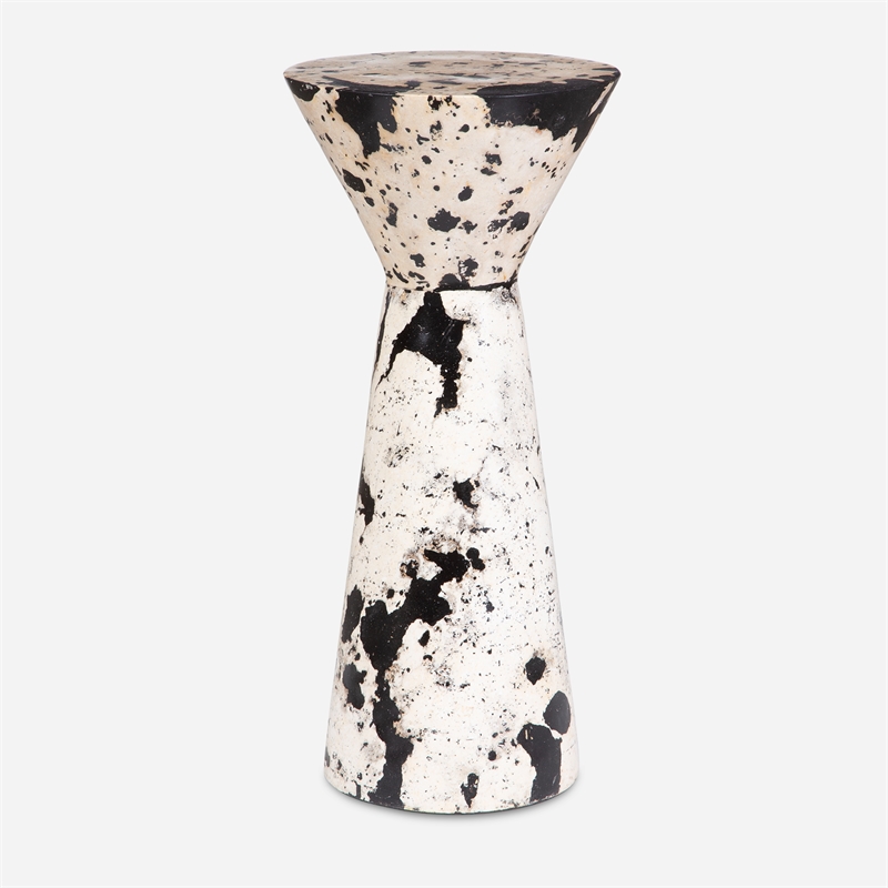 Uttermost Lenora Stone Drink Table in Multi-Color