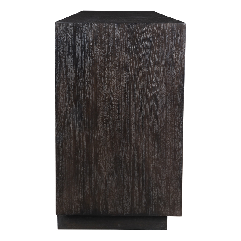 Uttermost Faulkner 4 Door Cabinet in Dark Oak