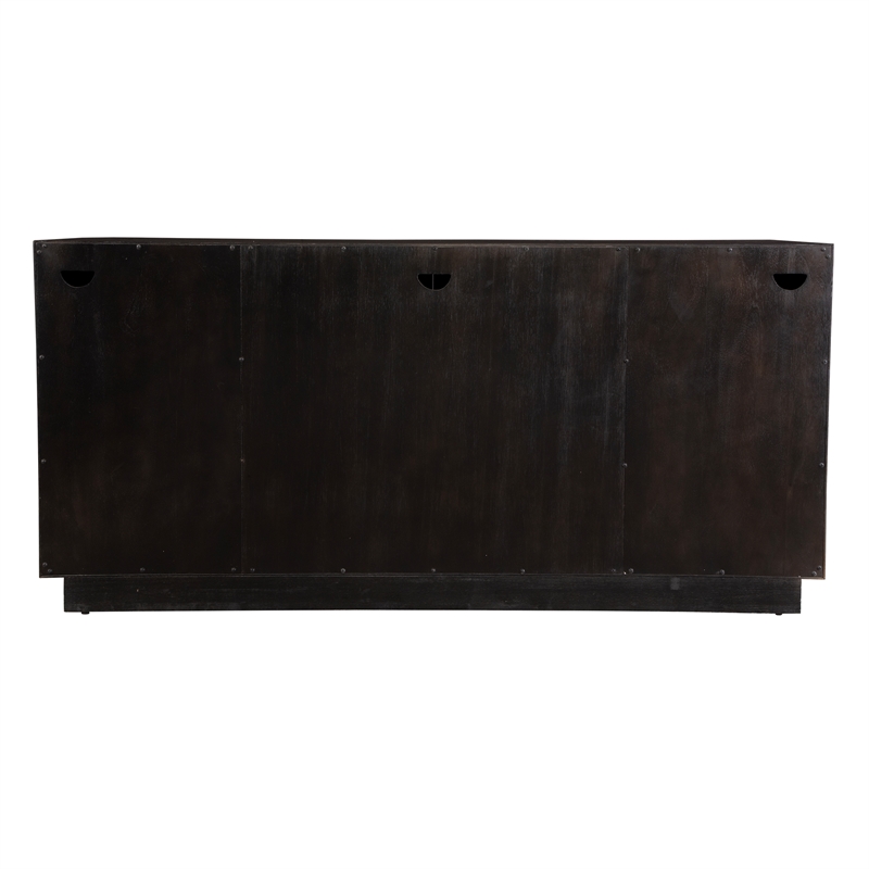 Uttermost Faulkner 4 Door Cabinet in Dark Oak