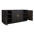Uttermost Faulkner 4 Door Cabinet in Dark Oak