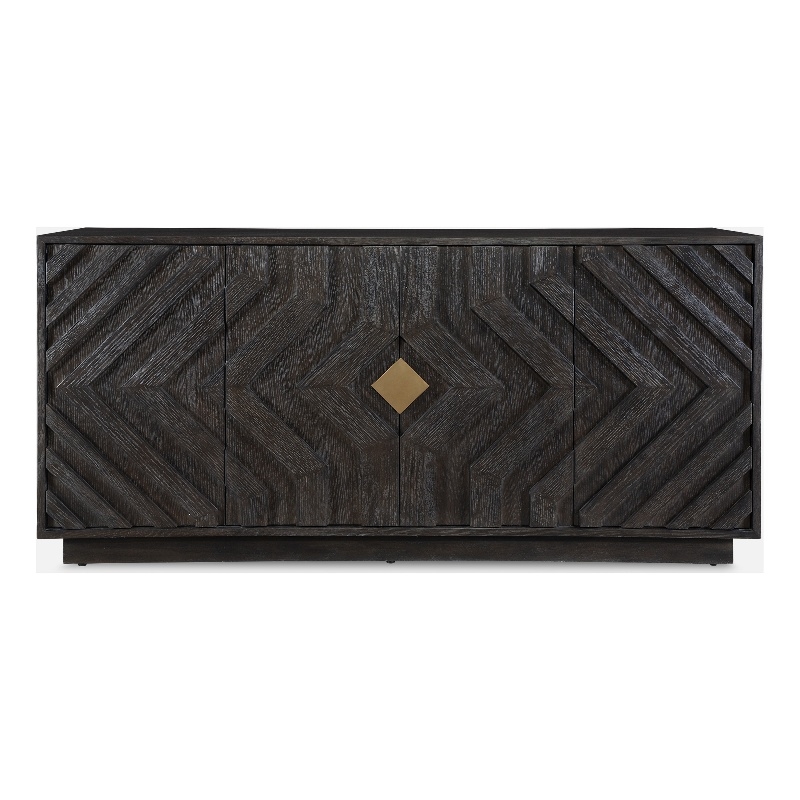 Uttermost Faulkner 4 Door Cabinet in Dark Oak