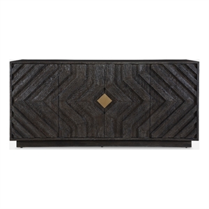 Uttermost Faulkner 4 Door Cabinet in Dark Oak