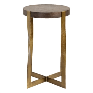Uttermost Drew Brass Accent Table