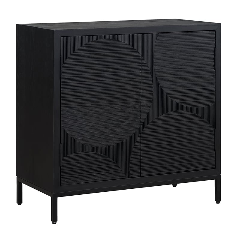 Uttermost Beswick Black 2 Door Cabinet