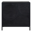 Uttermost Beswick Black 2 Door Cabinet