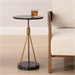 Uttermost Rosston Black Marble Accent Table
