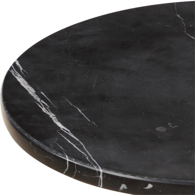Uttermost Rosston Black Marble Accent Table