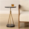 Uttermost Rosston Black Marble Accent Table
